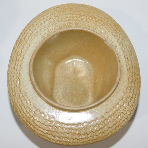 Vintage 60s Treasure Craft 12" Ceramic Farmer Pig Cookie Jar Tan Brown *READ - Picture 11 of 14